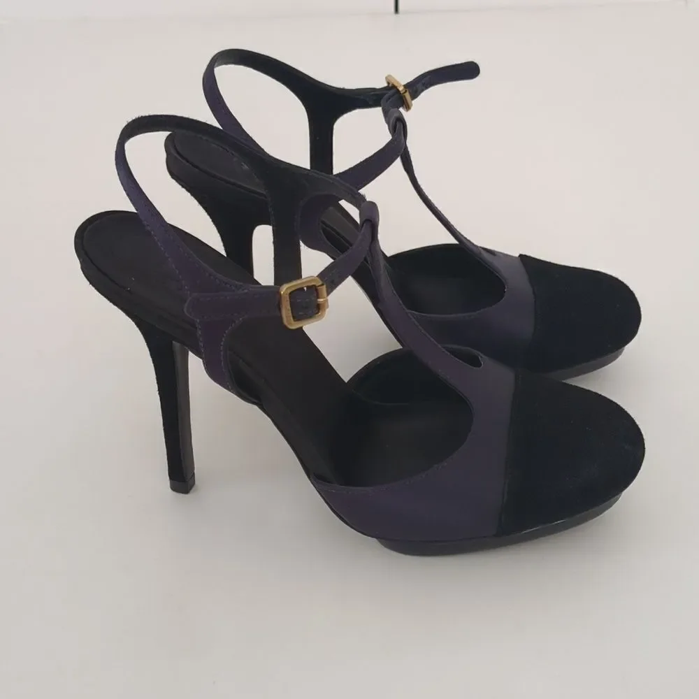 Tory Burch Mandy T-Strap High Heel Pumps Size 8.5